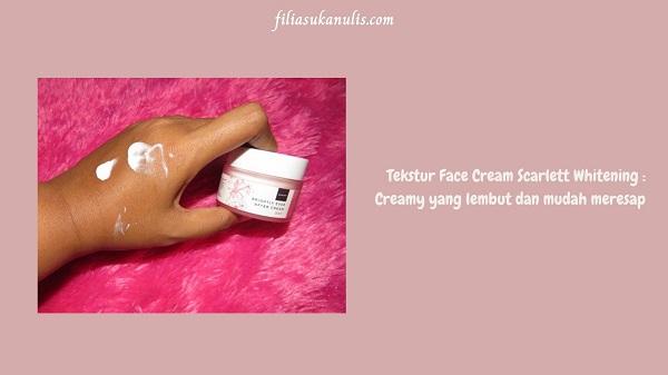 Tekstur Face Cream Scarlett Whitening