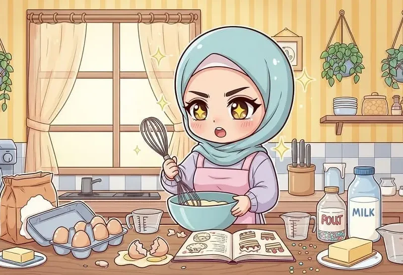 fokus mengembangkan resep kue baru