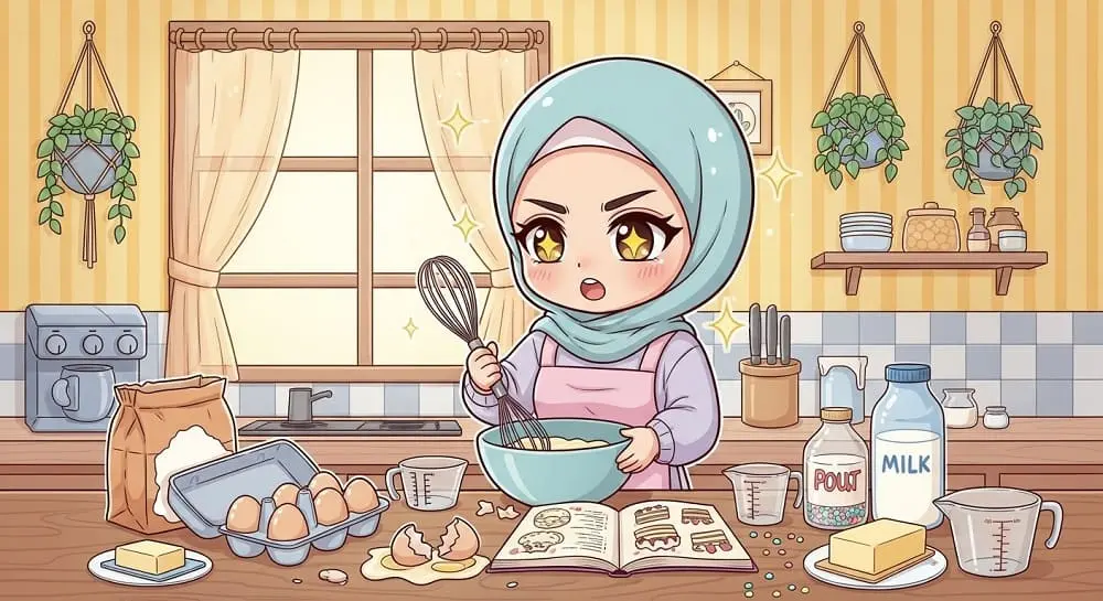 fokus mengembangkan resep kue baru