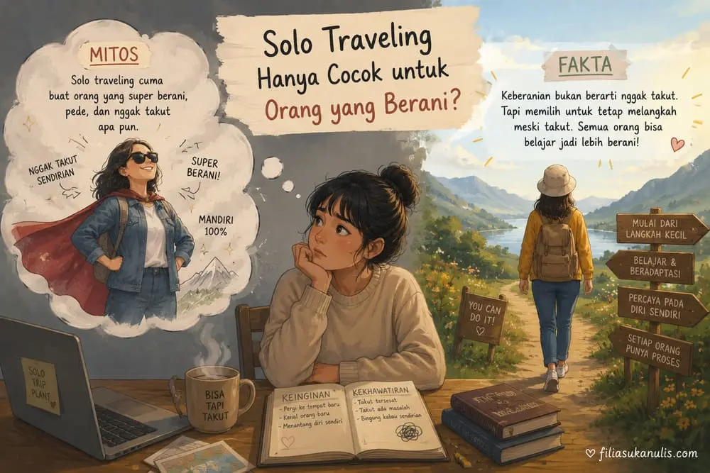 solo traveling hanya cocok untuk orang yang berani